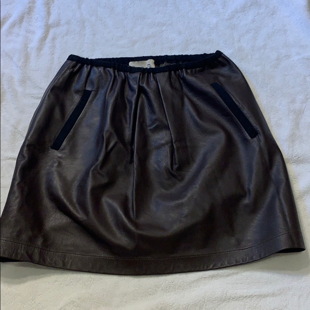 SEA leather skirt